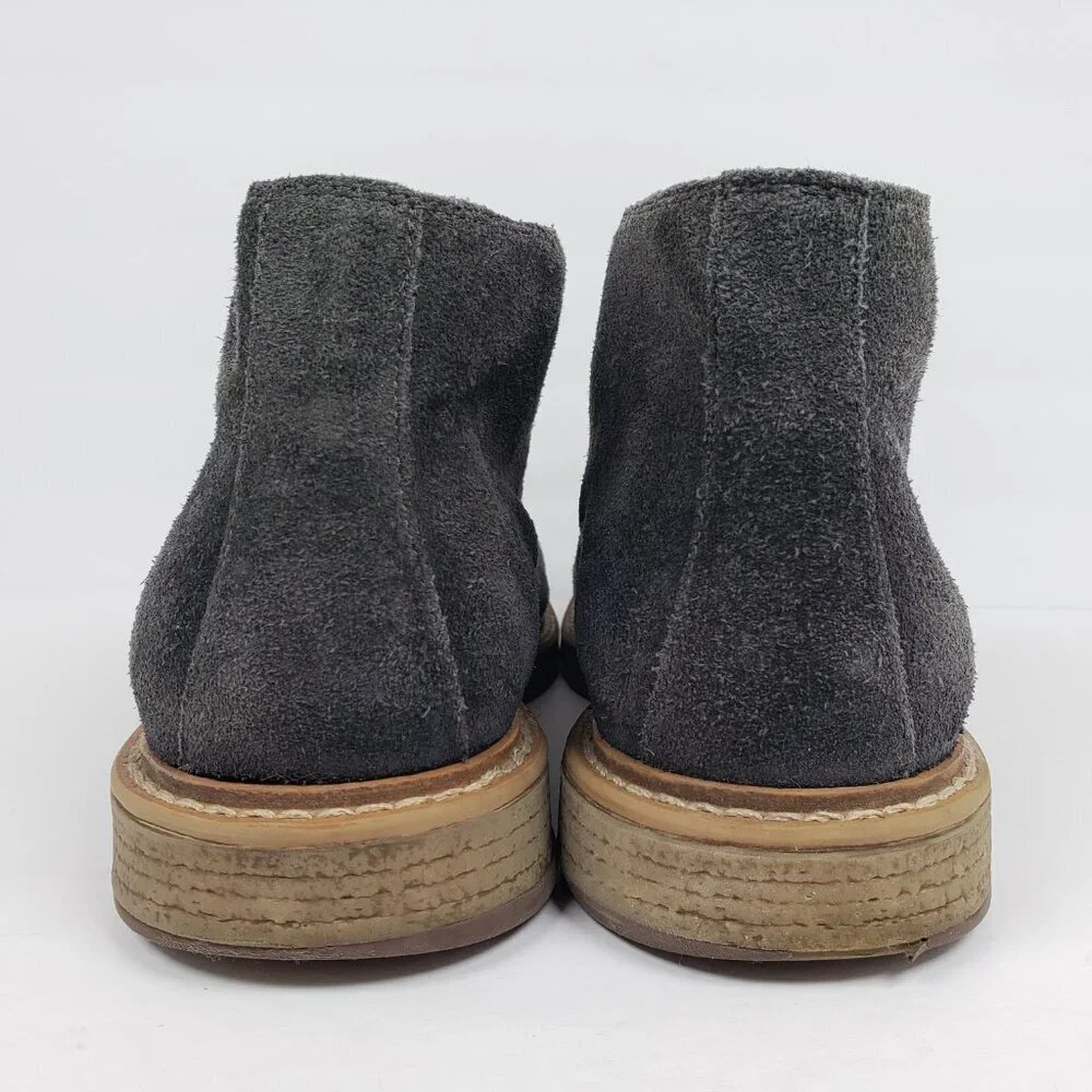 1901 Canyon Mens Size 9 Grey Black Suede Formal Casual Chukka Boots Shoes